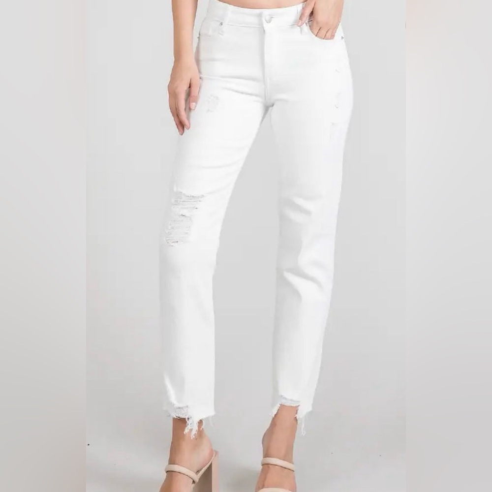 Letter to Juliet “Romeo” distressed jeans